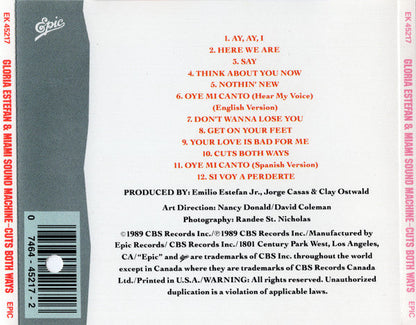 Gloria Estefan - Cuts Both Ways (CD) 70843 Compact Disc Goede Staat