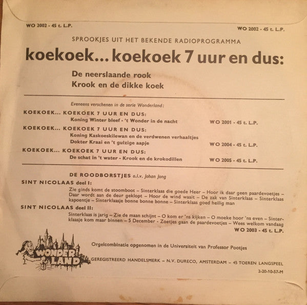 No Artist - De Neerslaande Rook 42741 vinylsingle Vinyl Goed / Hoes Goed