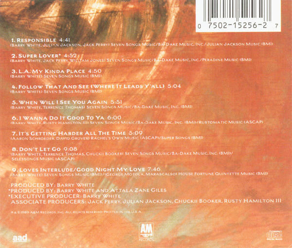 Barry White - The Man Is Back! (CD) 70618 Compact Disc Goede Staat