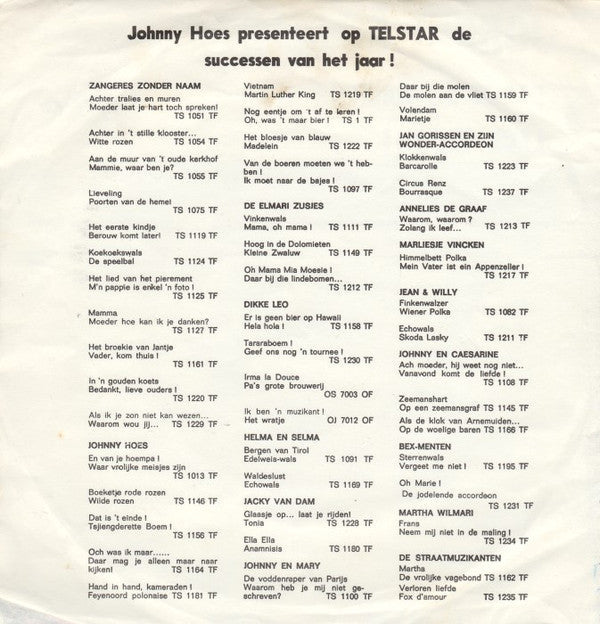 Johnny En Mary - Parijs Bij Nacht 43409 Vinyl Singles Vinyl Goed / Hoes Goed