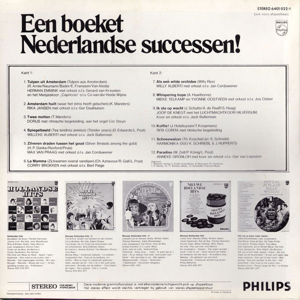 Various - A Bouquet of Dutch Successes! (LP)
