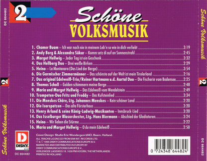 Various - Schöne Volksmusik 2 (CD) 70448 Compact Disc Goede Staat
