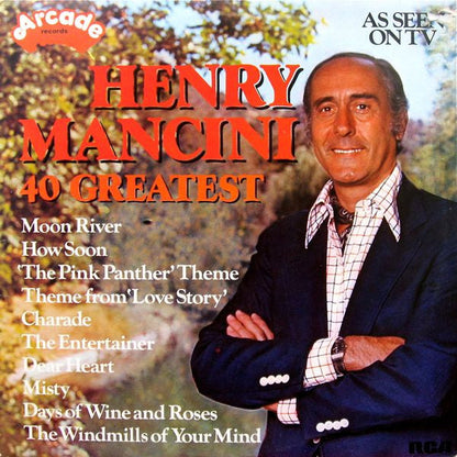 Henry Mancini - 40 Greatest (LP) 44217 Vinyl LP JUKEBOXSINGLES.NL   