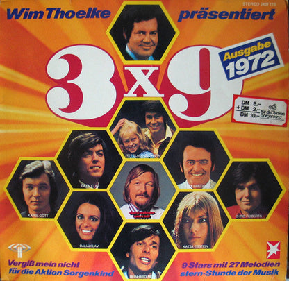 Various - Wim Thoelke Präsentiert: 3x9 - 9 Stars Mit 27 Melodien (LP) 42466 Vinyl LP JUKEBOXSINGLES.NL   