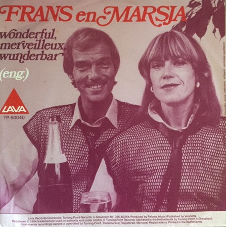 Frans & Marsja - Wonderful, Merveilleux, Wunderbar 41324 Vinyl Singles Vinyl Goed / Hoes Goed