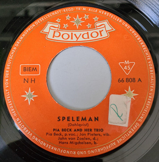 Pia Beck Trio - Speleman 05307 Vinyl Singles Vinyl Goed / Hoes Generic