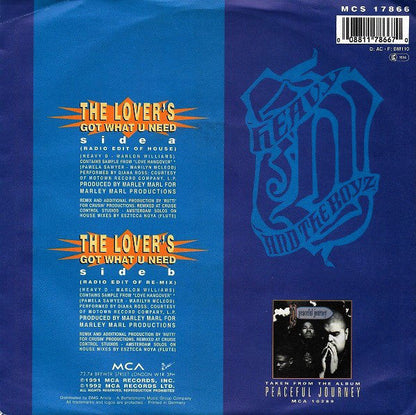 Heavy D. & The Boyz - The Lover's Got What U Need Vinyl Singles Vinyl Zeer Goed / Hoesje Goed "VINYLSINGLES.NL"
