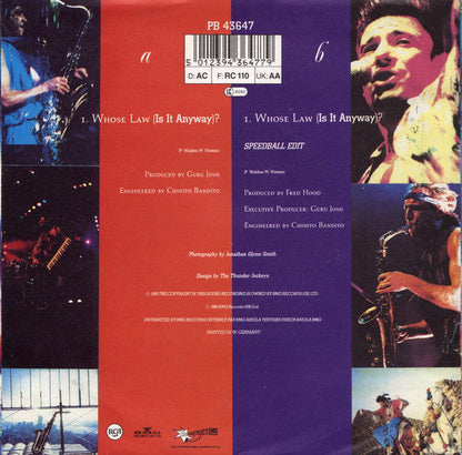 Guru Josh - Whose Law (is It Anyway) Vinyl Singles Vinyl Zeer Goed / Hoesje Goed "VINYLSINGLES.NL"
