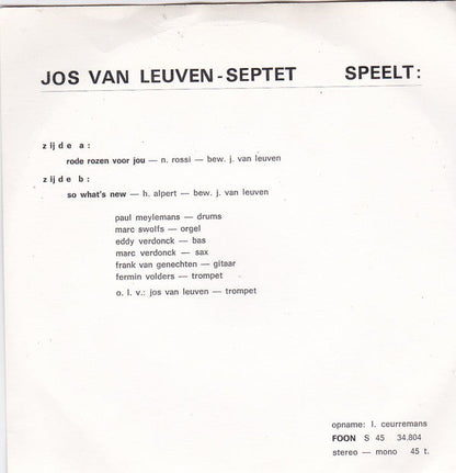 Jos Van Leuven-Septet - Jos Van Leuven-Septet 23144