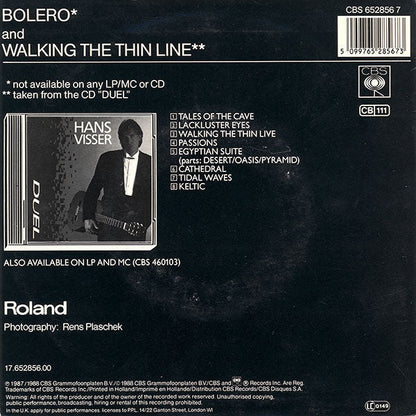 Hans Visser - Bolero Vinyl Singles Vinyl Zeer Goed / Hoesje Goed "VINYLSINGLES.NL"