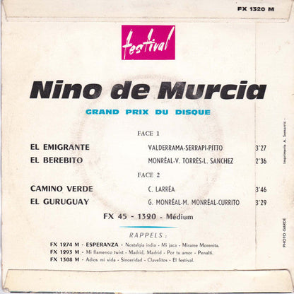 Nino De Murcia - El Emigrante 22583 Vinyl Singles EP Vinyl Goed / Hoes Goed