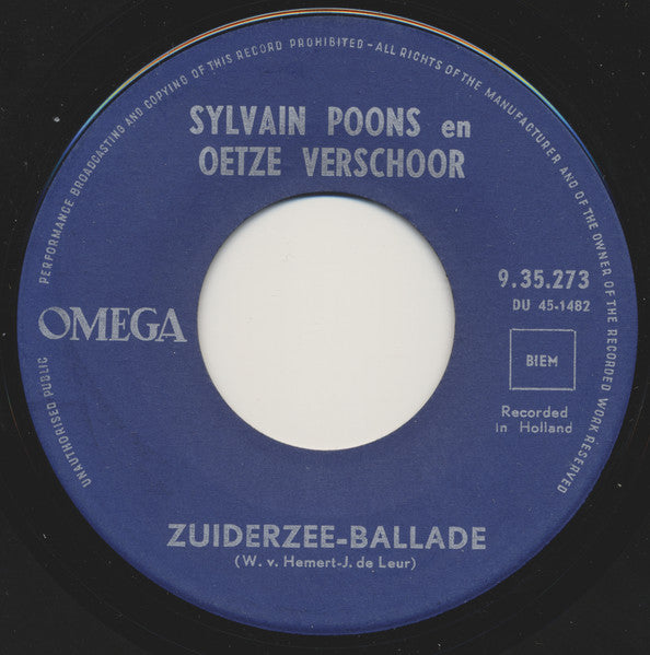 Sylvain Poons &amp; Oetze Verschoor – Zuiderzee-Ballade 40193