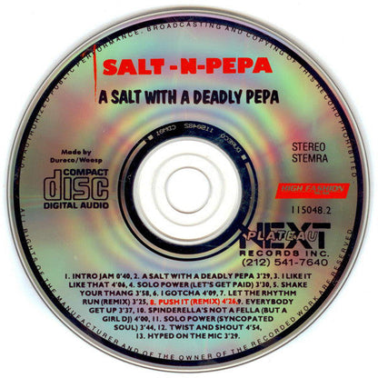Salt 'N' Pepa Featuring Spinderella - A Salt With A Deadly Pepa (CD) 70414 Compact Disc Goede Staat