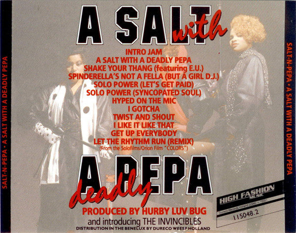 Salt 'N' Pepa Featuring Spinderella - A Salt With A Deadly Pepa (CD) 70414 Compact Disc Goede Staat