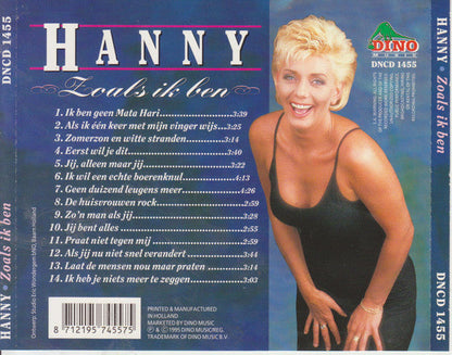 Hanny - Zoals Ik Ben (CD) 70802 Compact Disc Goede Staat