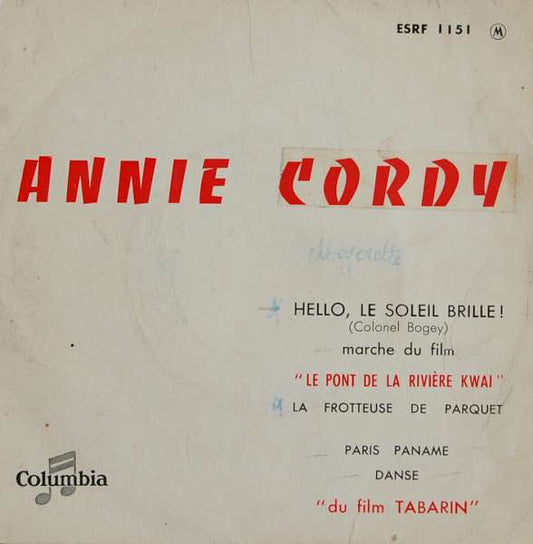 Annie Cordy - Hello, Le Soleil Brille ! 42433 Vinyl Singles EP Vinyl Goed / Hoes Goed
