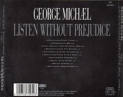 George Michael - Listen Without Prejudice Vol. 1 (CD) 70743 Compact Disc Goede Staat