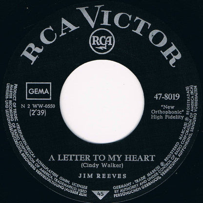 Jim Reeves - Adios Amigo 42406 Vinyl Singles Vinyl Goed / Hoes Generic