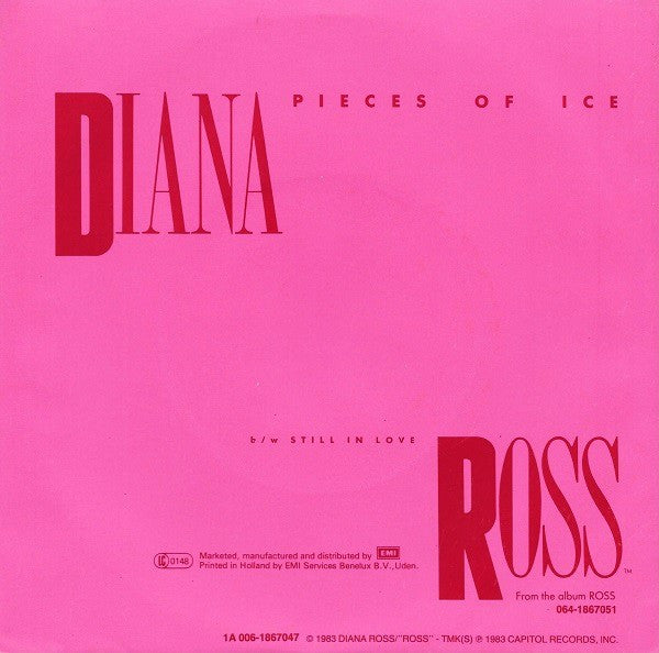 Diana Ross - Pieces Of Ice 42709 vinylsingle Vinyl Goed / Hoes Goed