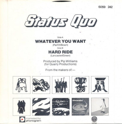 Status Quo - Whatever You Want 42689 vinylsingle Vinyl Goed / Hoes Goed