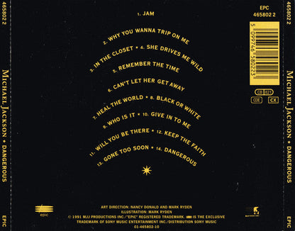 Michael Jackson - Dangerous (CD) 70590 Compact Disc Goede Staat