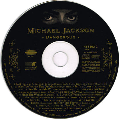 Michael Jackson - Dangerous (CD) 70590 Compact Disc Goede Staat