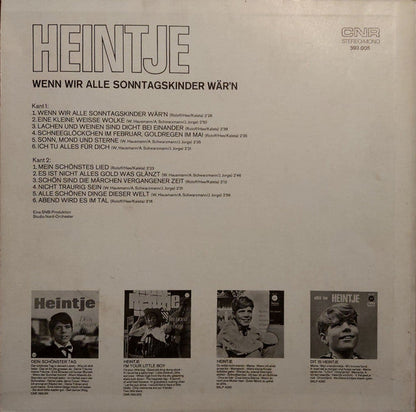 Heintje - Wenn Wir Alle Sonntagskinder War'n (LP) Vinyl LP Vinyl Zeer Goed / Hoes Goed "VINYLSINGLES.NL"