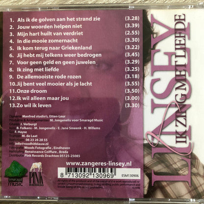 Linsey - Ik zing met liefde (CD) 70922 Compact Disc Goede Staat