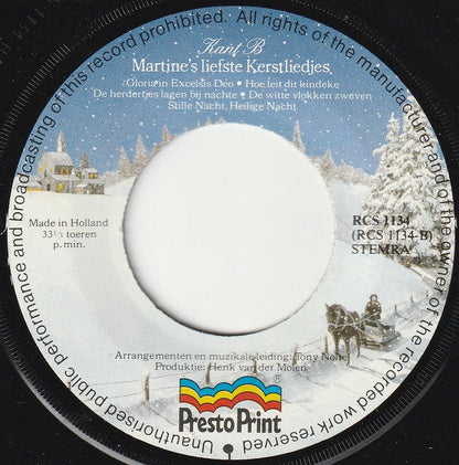 Martine Bijl - Martine's Liefste Kerstliedjes 43286 Vinyl Singles Vinyl Goed / Hoes Goed