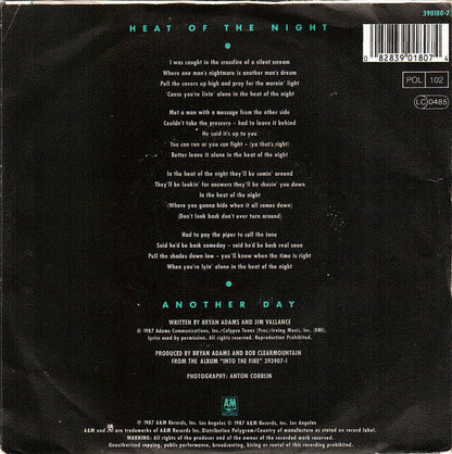 Bryan Adams - Heat Of The Night 40776 Vinyl Singles Vinyl Goed / Hoes Goed