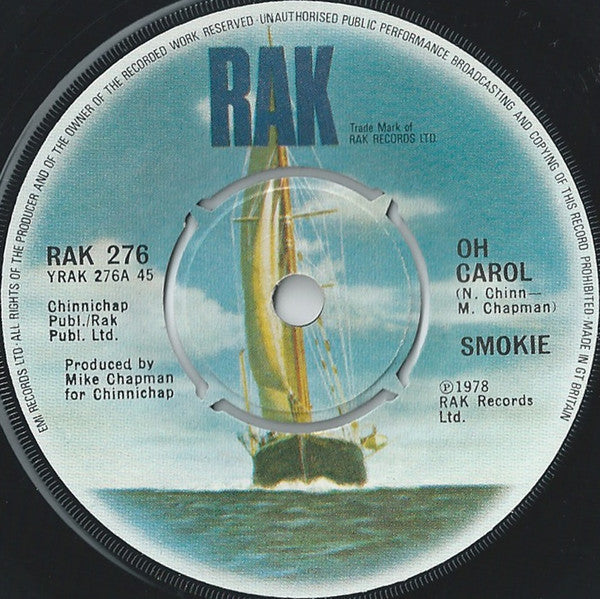 Smokie - Oh Carol 28115 Vinyl Singles Vinyl Goed / Hoes Goed