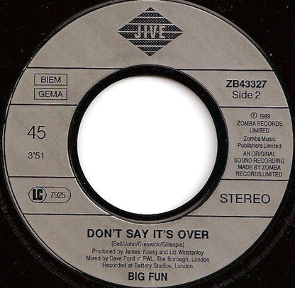Big Fun ‎- Can't Shake The Feeling 14190
