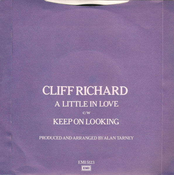 Cliff Richard - A Little In Love 16932 Vinyl Singles Vinyl Goed / Hoes Goed