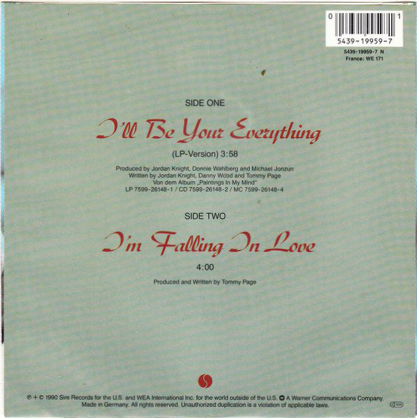 Tommy Page - Ich werde dein Ein und Alles sein 19095