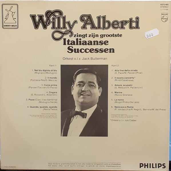 Willy Alberti – Singt seine größten italienischen Erfolge (LP) 50132