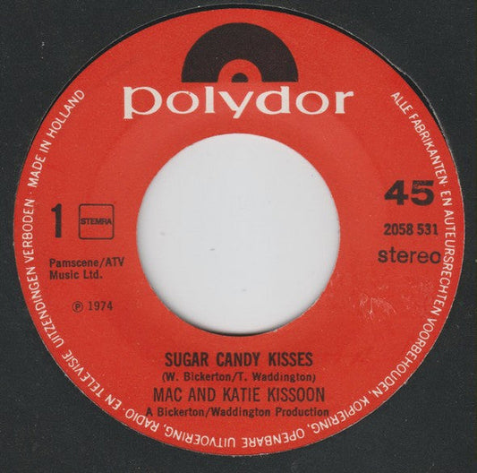 Mac And Katie Kissoon - Sugar Candy Kisses 42100 Vinyl Singles Vinyl Goed / Hoes Generic