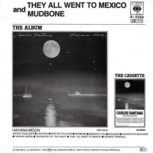 Carlos Santana - They All Went To Mexico 05608 Vinyl Singles Vinyl Goed / Hoes Goed