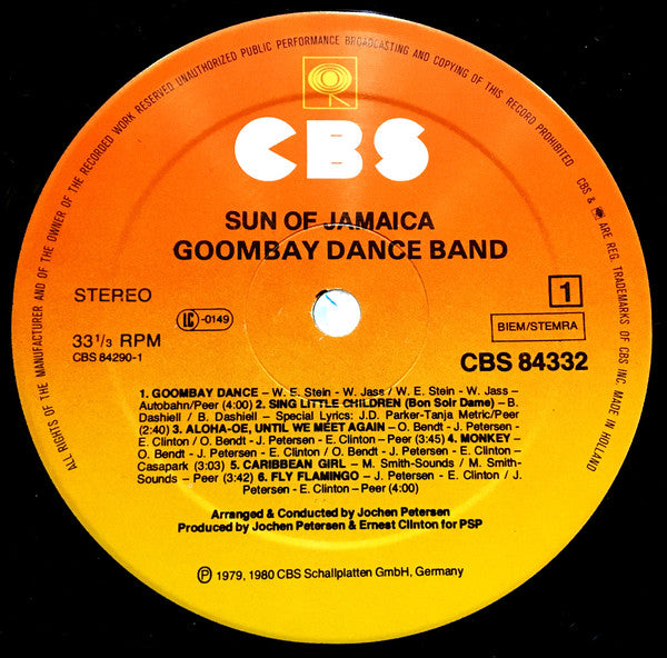 Goombay Dance Band - Sun Of Jamaica (LP) 52384 Vinyl LP Vinyl Goed / Hoes Goed