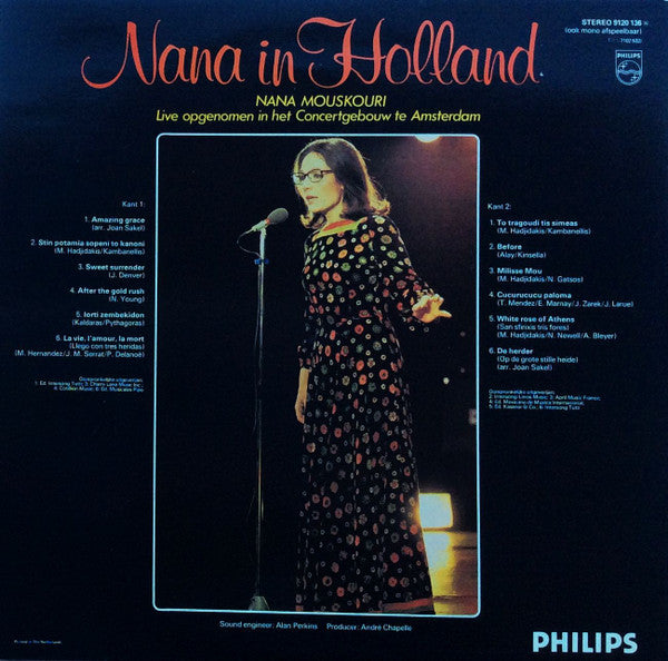 Nana Mouskouri - In Holland (LP) 45322 Vinyl LP JUKEBOXSINGLES.NL   