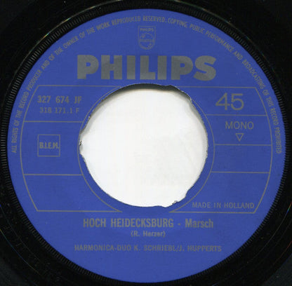Harmonica Duo K. Schriebl / J. Hupperts - Hoch Heidecksburg 21257 Vinyl Singles Vinyl Zeer Goed / Hoesje Generic "VINYLSINGLES.NL"