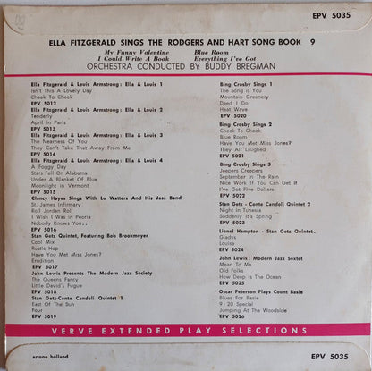 Ella Fitzgerald - Ella Fitzgerald Sings The Rodgers And Hart Song Book 9 41773 Vinyl Singles EP Vinyl Goed / Hoes Goed
