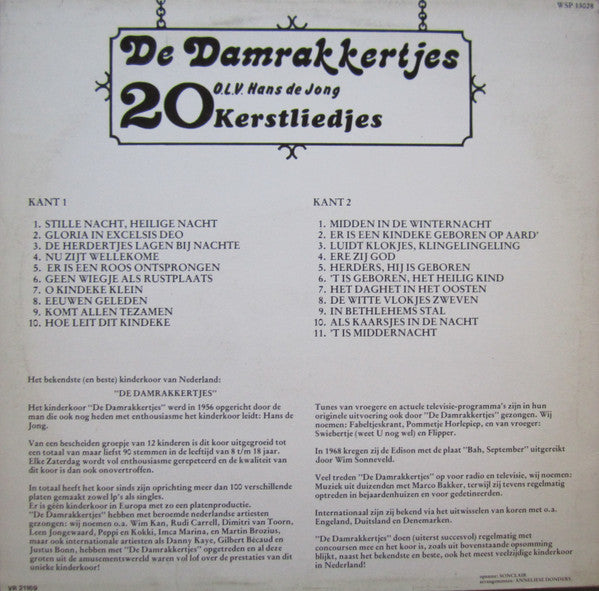 Damrakkertjes - 20 Kerstliedjes (LP) 41529 Vinyl LP JUKEBOXSINGLES.NL   