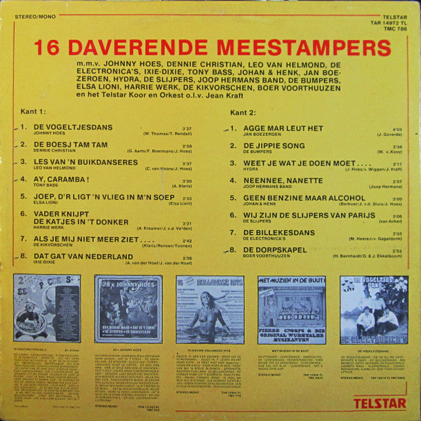 Various - 16 Daverende Meestampers (LP) 52012 Vinyl LP Vinyl Goed / Hoes Goed