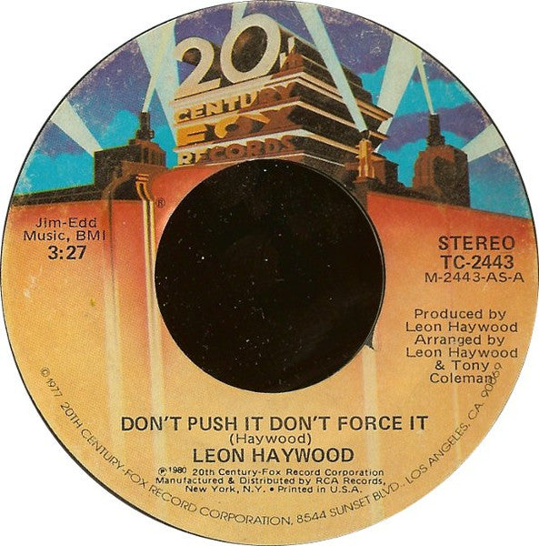 Leon Haywood - Don't Push It Don't Force It 36312
