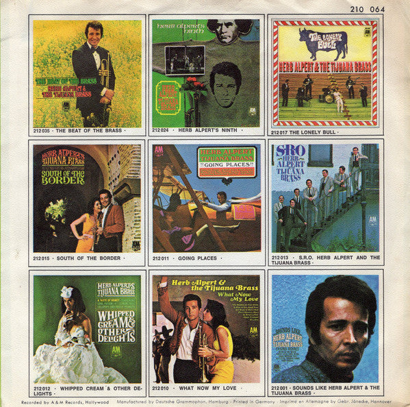 Herb Alpert & The Tijuana Brass - Zazueira Vinyl Singles Vinyl Zeer Goed / Hoesje Goed "VINYLSINGLES.NL"