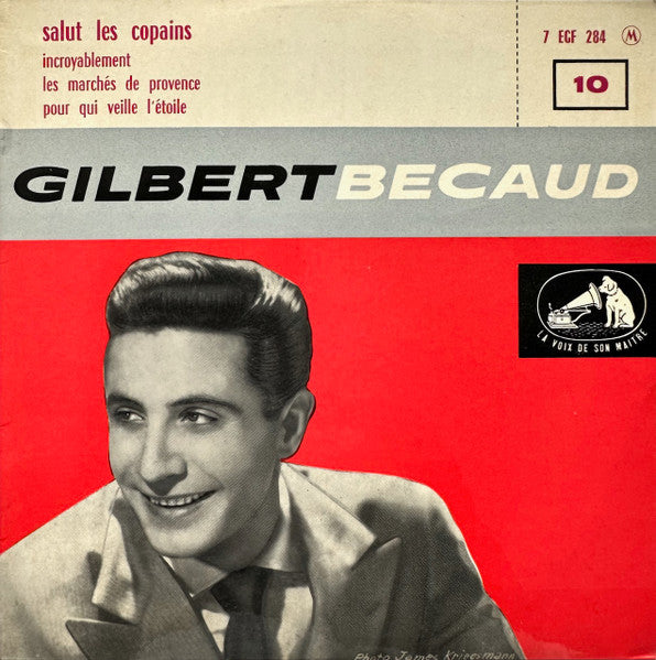 Gilbert Bécaud - 10 - Salut Les Copains 40570 Vinyl Singles EP Vinyl Goed / Hoes Goed