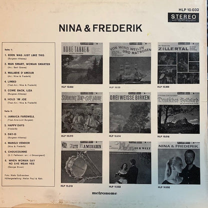 Nina & Frederik ‎- Nina & Frederik (LP) 46293 Vinyl LP JUKEBOXSINGLES.NL   