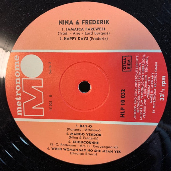 Nina & Frederik ‎- Nina & Frederik (LP) 46293 Vinyl LP JUKEBOXSINGLES.NL   