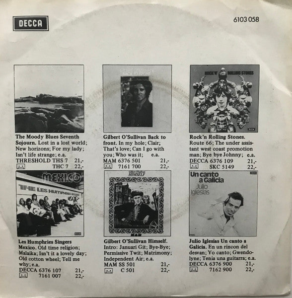 Tom Jones - Letter To Lucille 41434 Vinyl Singles Vinyl Goed / Hoes Goed