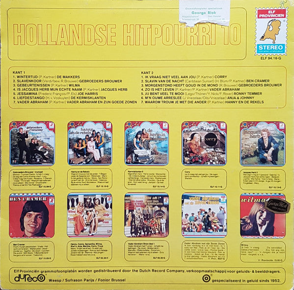 Various - Hollandse Hitpourri 10 (LP) 52181 Vinyl LP Vinyl Goed / Hoes Goed